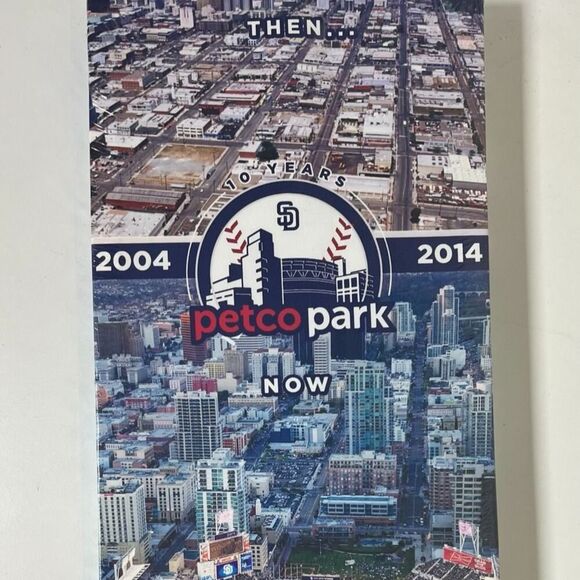San Diego Padres Collectible Long Canvas Print 2004 2014 Petco Park NEW 8' x 18" - Picture 1 of 6